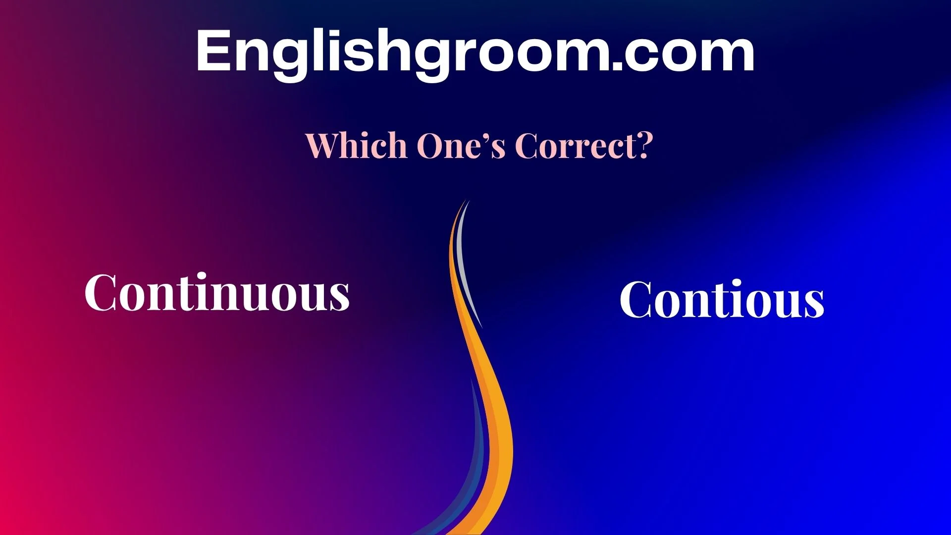 Continuous vs Contious