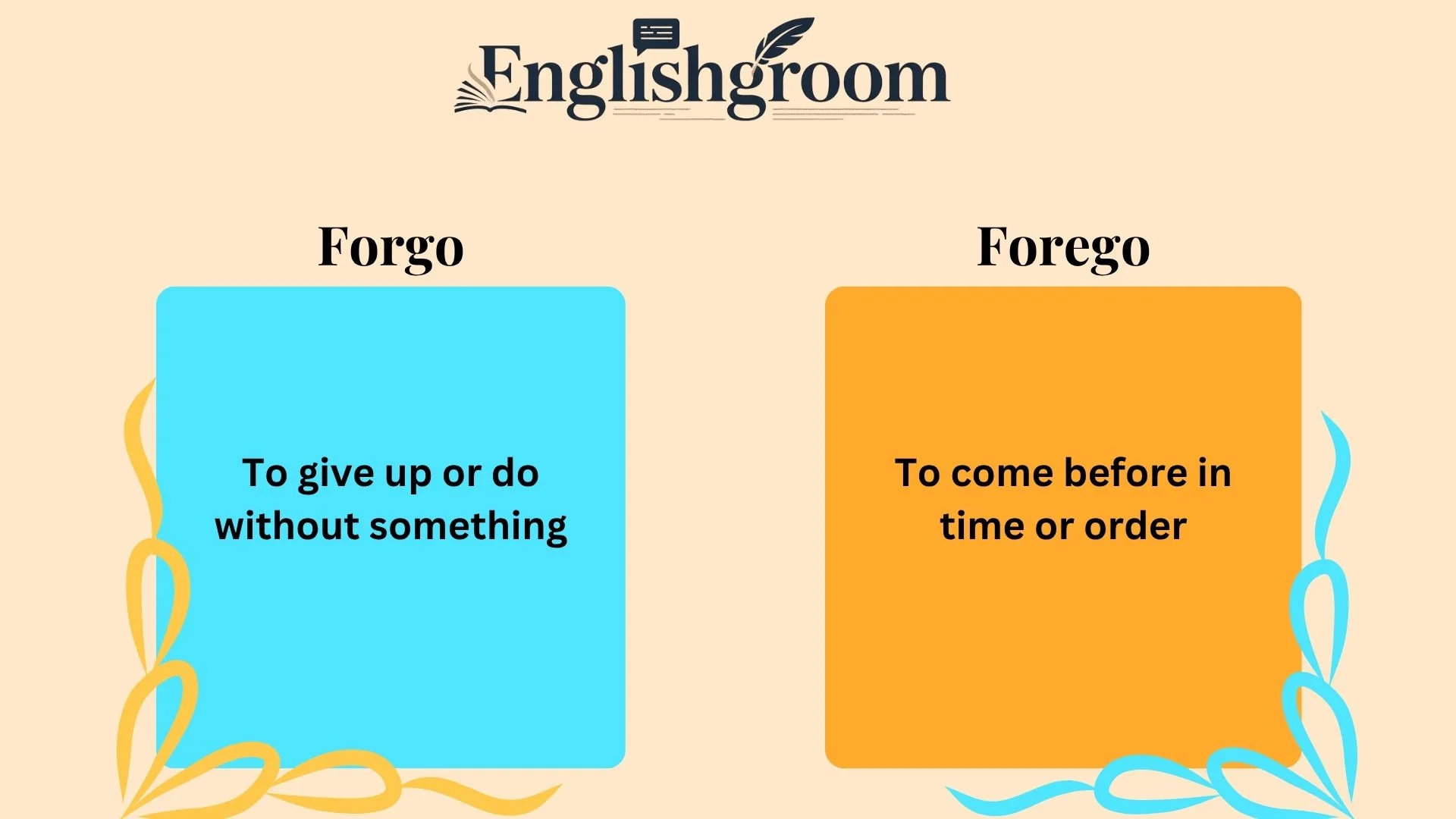 Forgo or Forego