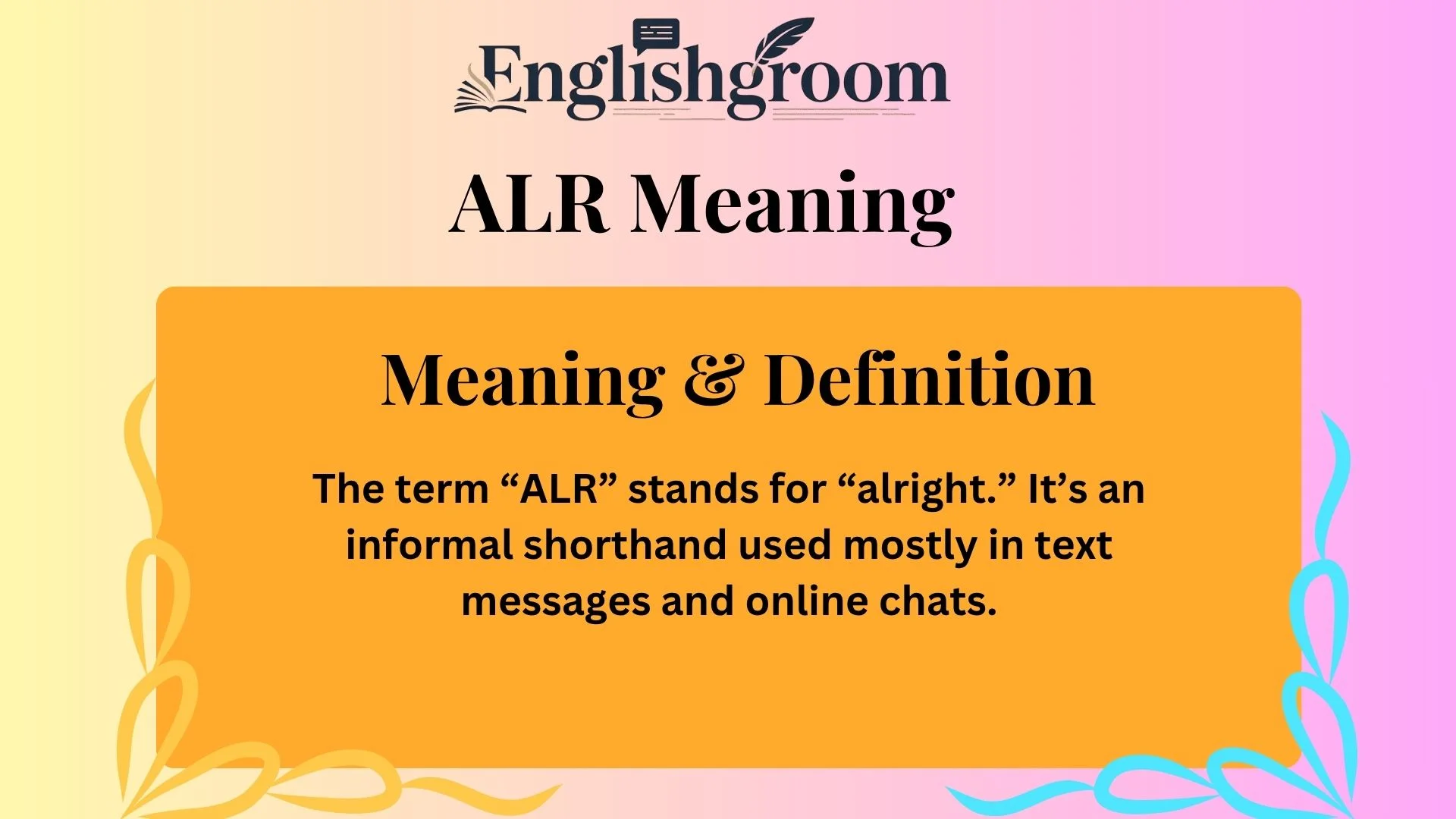 ALR Meaning & Definition