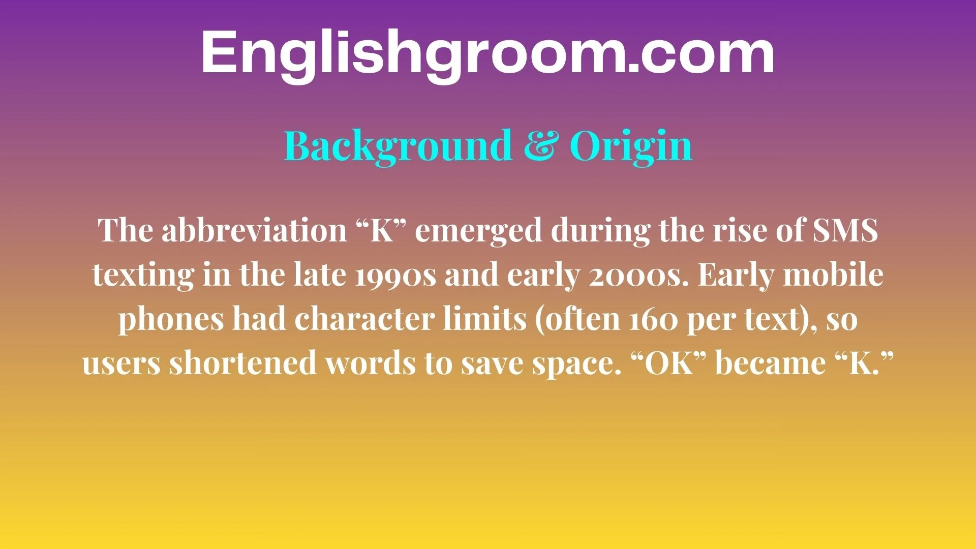 Background & Origin