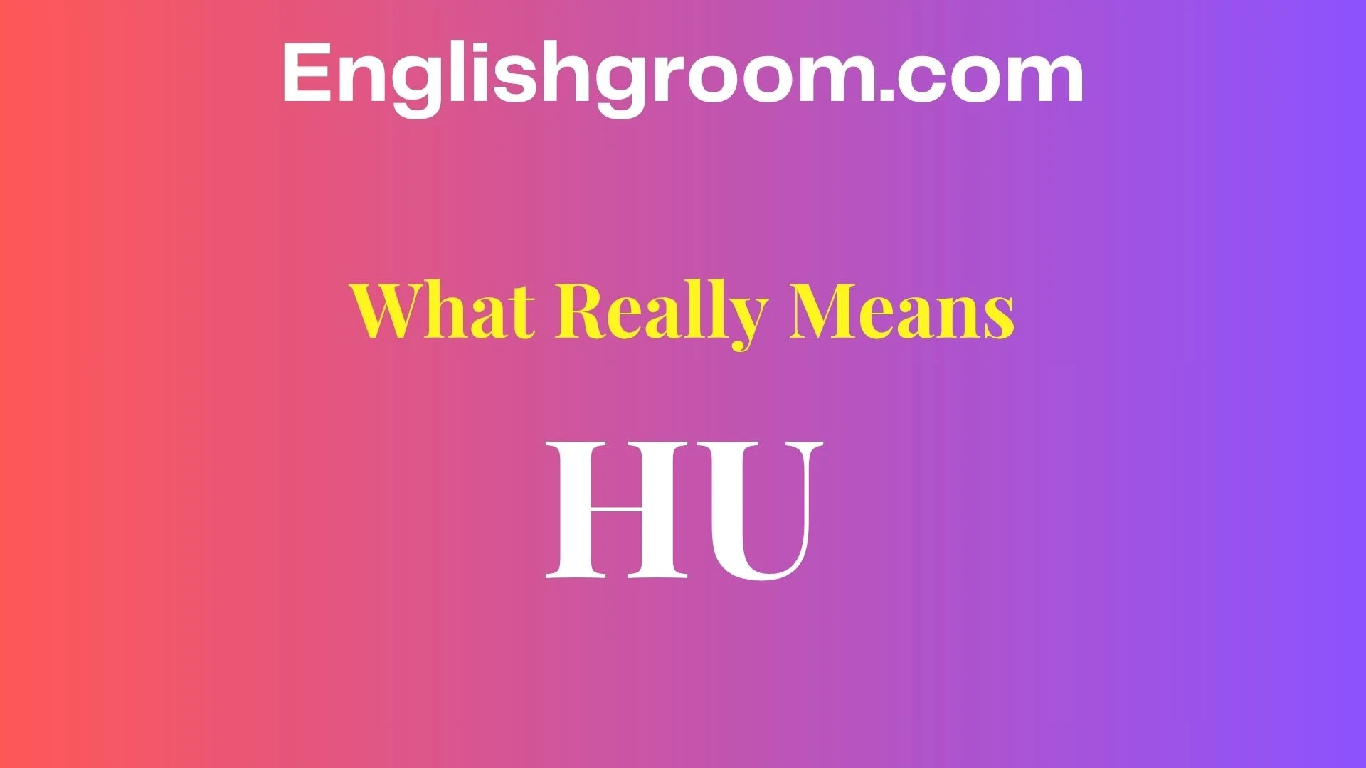 HU meaning in text