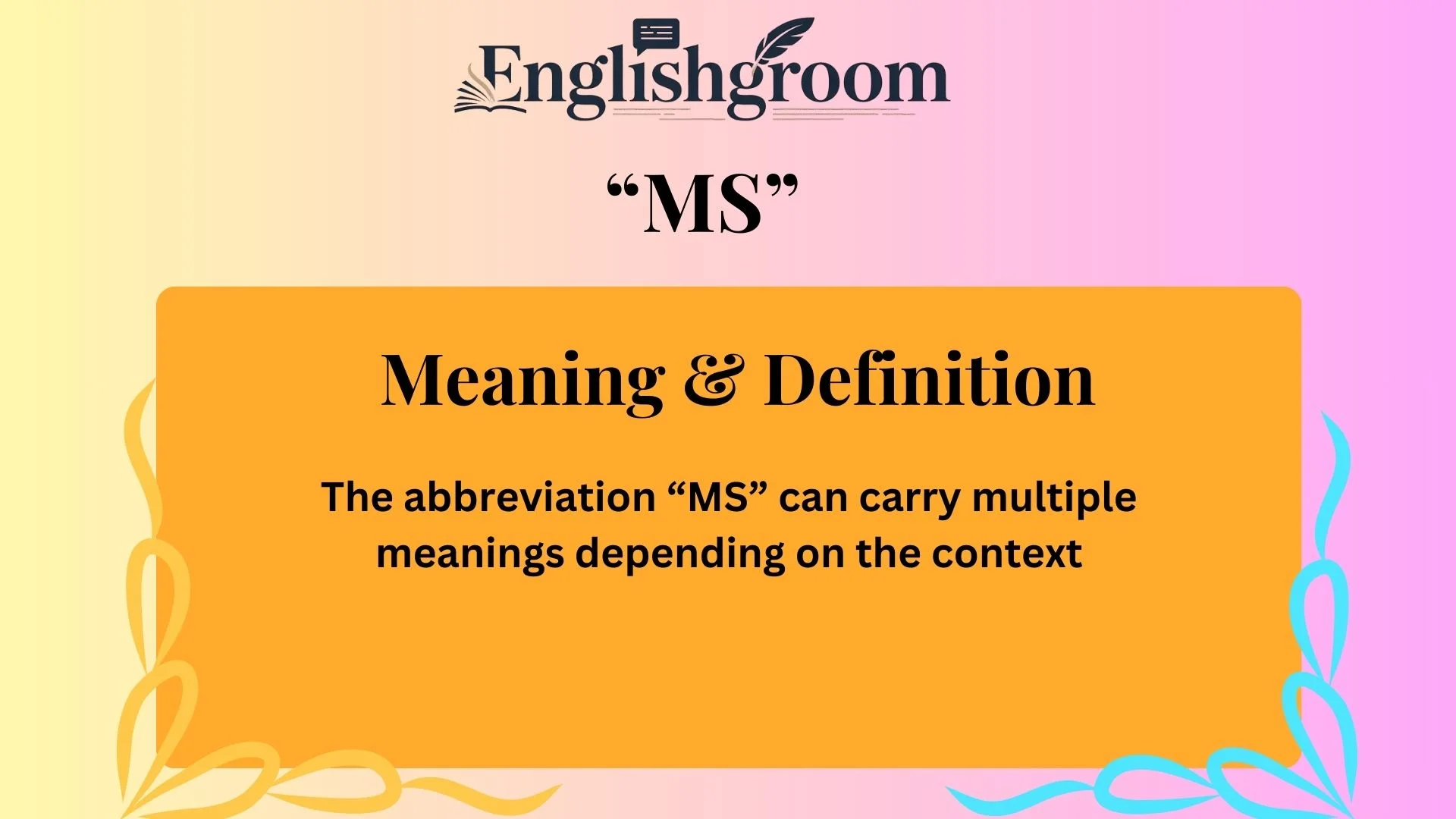 Meaning & Definition of “MS”