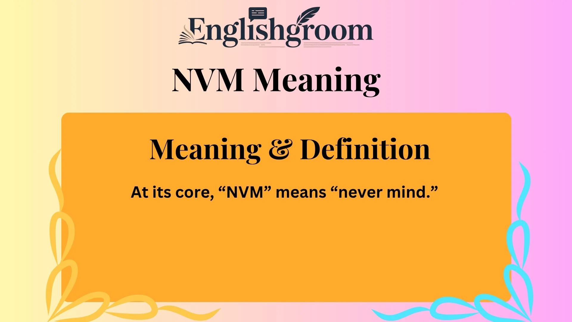 Meaning & Definition of “NVM”
