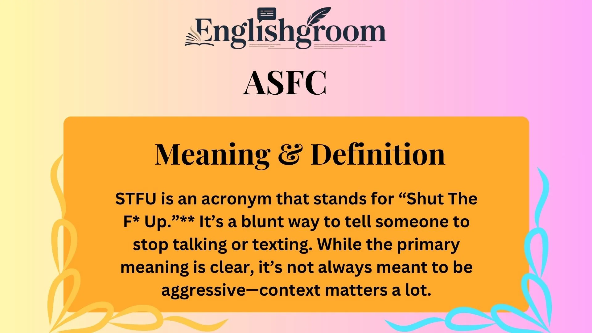 Meaning & Definition of STFU