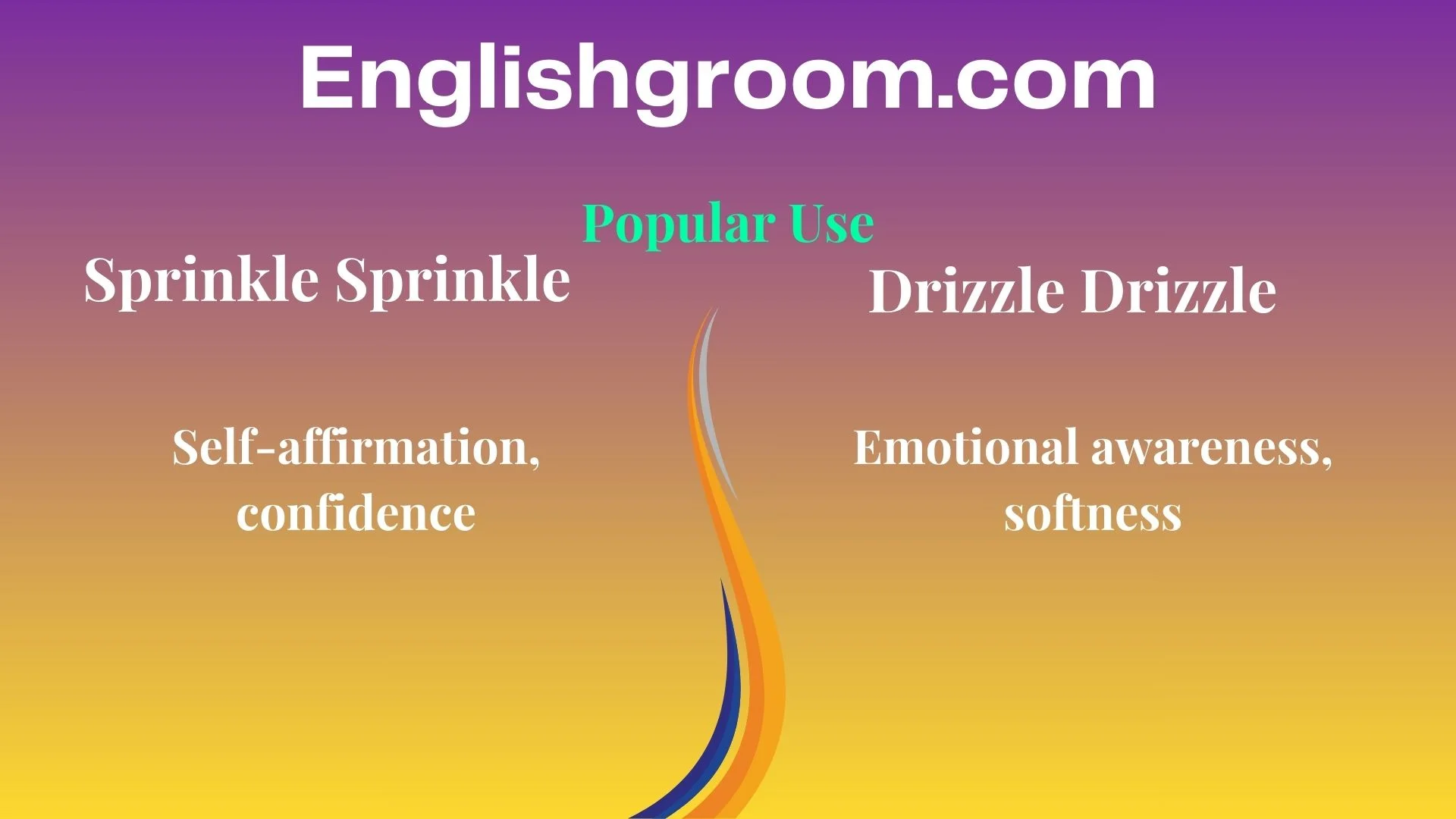 Popular Use of Sprinkle Sprinkle and Drizzle Drizzle