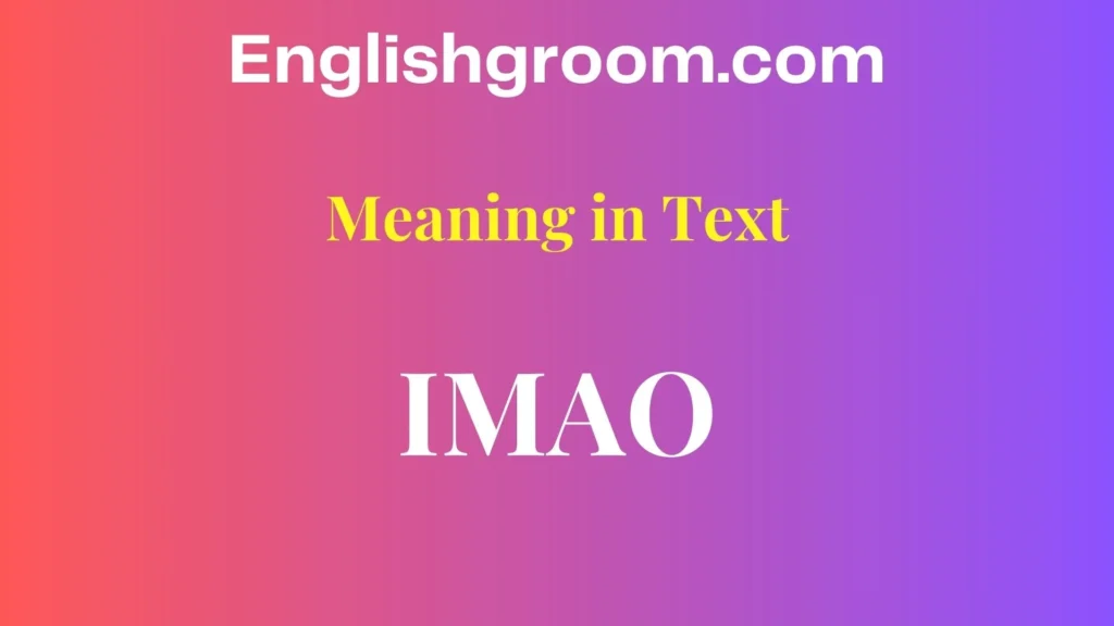 IMAO Meaning in Text