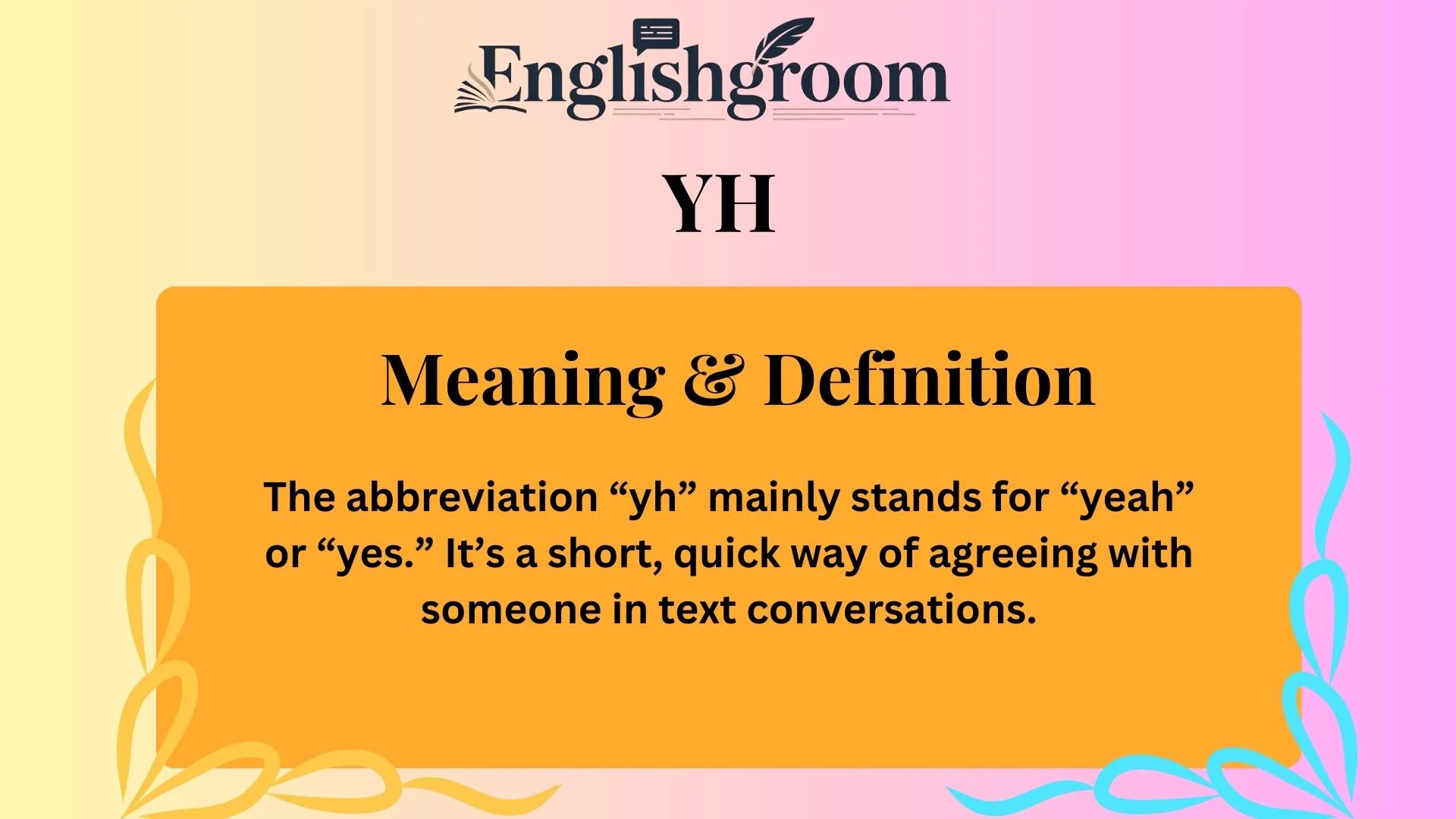 Meaning &amp; Definition of “YH”
