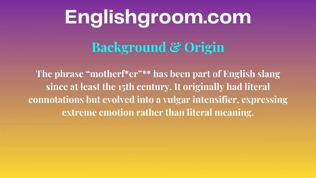 MF Background & Origin