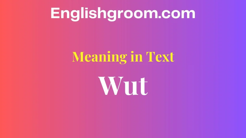 Wut Meaning in Text