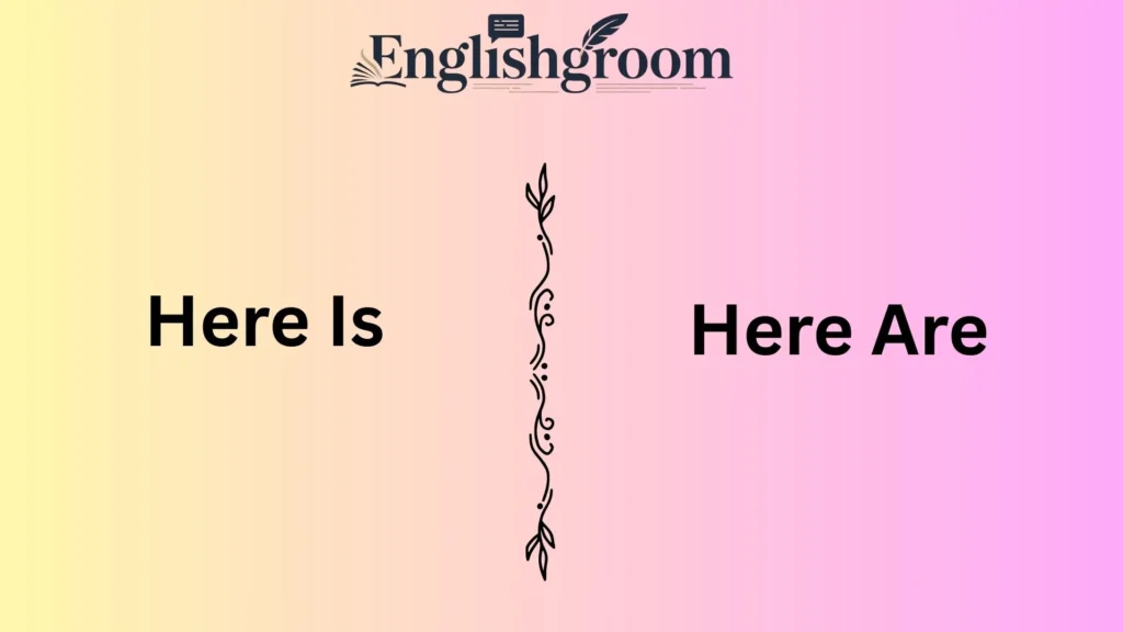 Here Is vs. Here Are