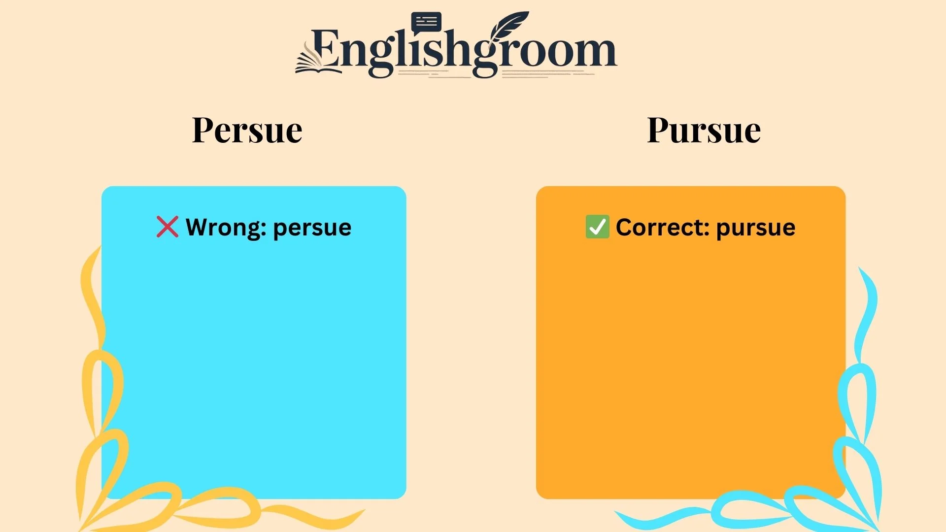 Persue vs Pursue