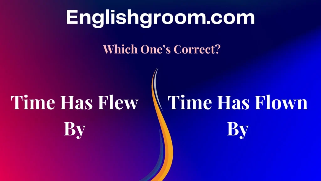 Time Has Flew By vs. Time Has Flown By