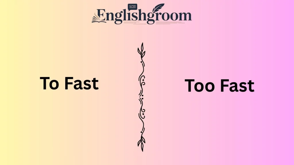 To Fast vs Too Fast
